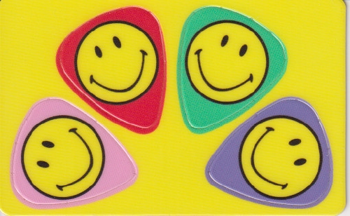 Plectrum kaart Smile op creditcard formaat