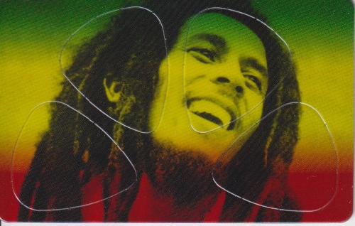 Plectrum kaart Bob Marley op creditcard formaat
