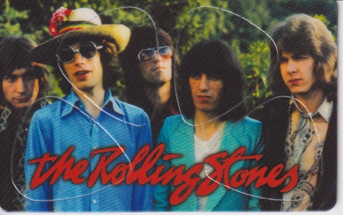 Plectrum kaart Rolling Stones op creditcard formaat