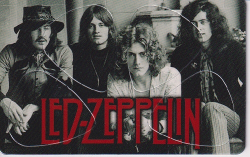 Plectrum kaart Led Zeppelin (A) op creditcard formaat