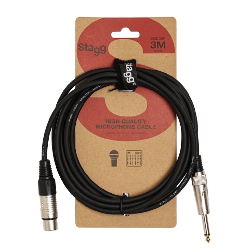 Stagg Microfoonkabel - XLR/jack, 3 meter