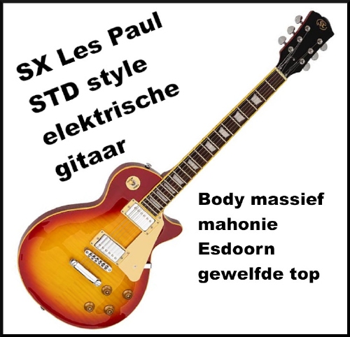 SX LP Std. style elektrische gitaar