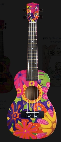 CLX concert ukelele Flowers-2