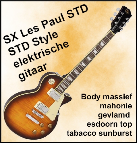 SX LP Std. style elektrische gitaar