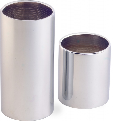 Set van 2 verchroomde stalen slides - large