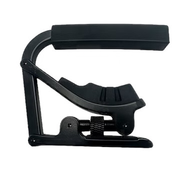 CLX verstelbare capo voor elektrische gitaar zwart