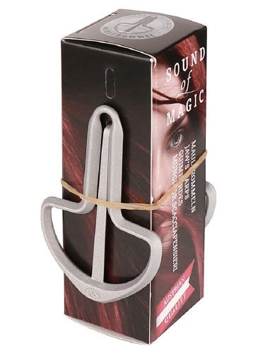 Schwarz mondharp mat zilver, maat 16/97mm