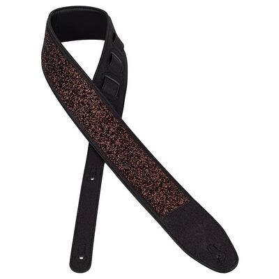 Gaucho Sparkling Series guitar strap sparkling black