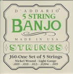 Banjo snaren Dáddario J60 5 string